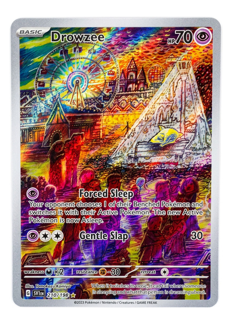 Drowzee 210/198 Scarlet & Violet 2023 - Illustration Rare Holofoil EN (Raw - Near Mint)