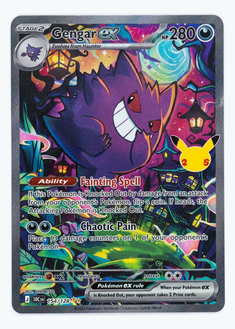 Gengar ex 154/128 30th Celebration 2026 - Special Illustration Rare Holofoil EN (Raw - Near Mint)