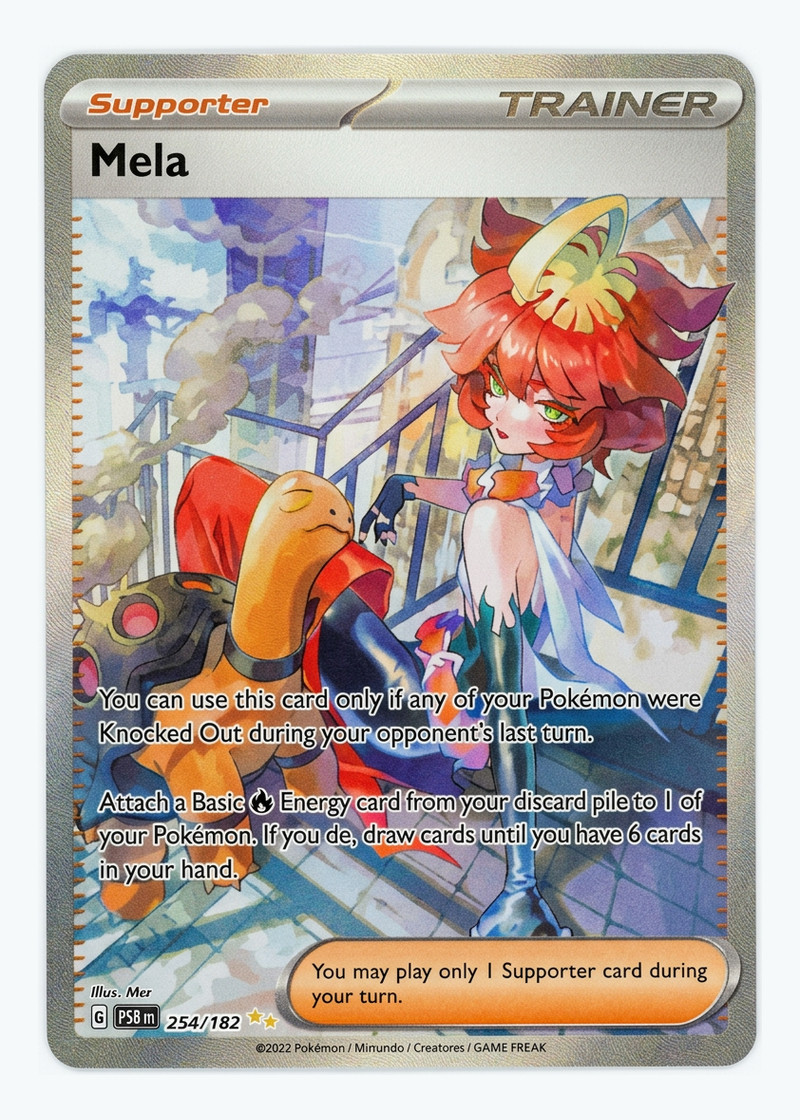 Mela 254/182 Paradox Rift 2023 - Special Illustration Rare Holofoil EN (Raw - Near Mint)