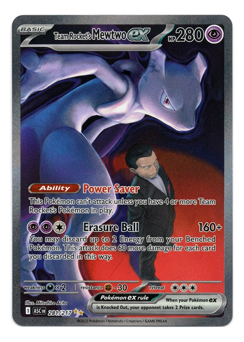 Team Rocket's Mewtwo ex 281/217 Ascended Heroes 2026 - Special Illustration Rare Holofoil EN (Raw - Near Mint)