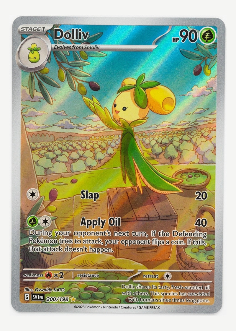Dolliv 200/198 Scarlet & Violet 2023 - Illustration Rare Holofoil EN (Raw - Near Mint)