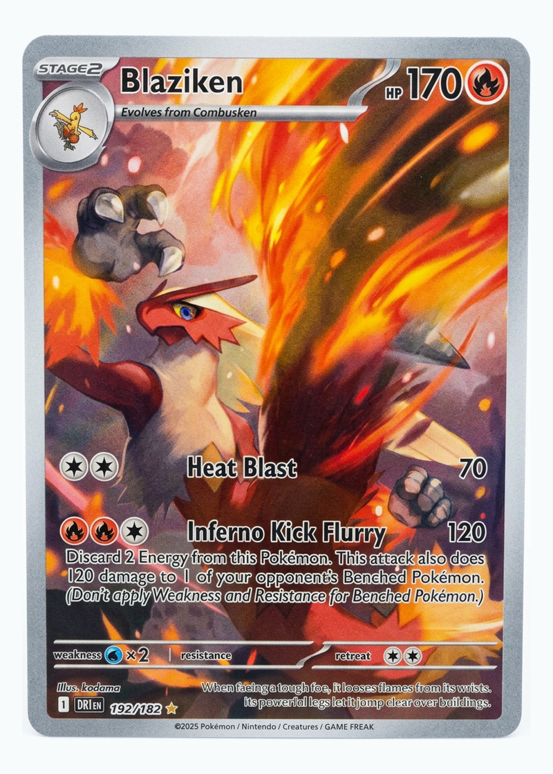 Blaziken 192/182 Destined Rivals 2025 - Illustration Rare Holofoil EN (Raw - Near Mint)