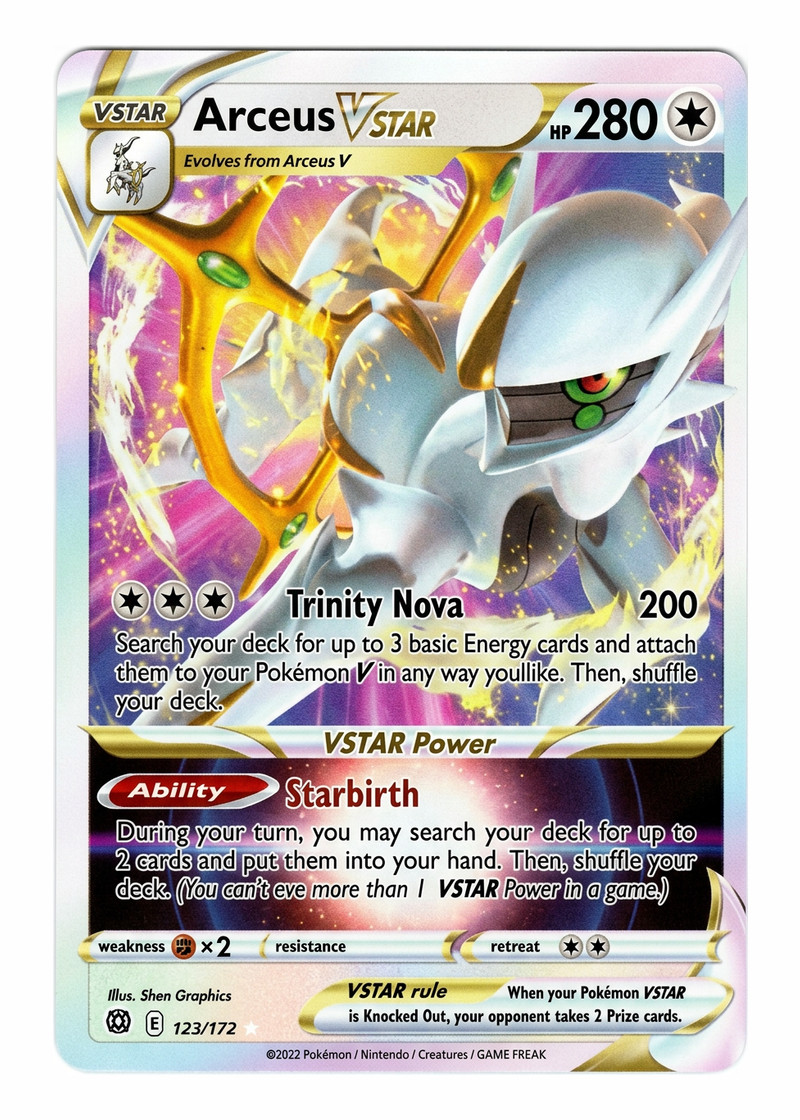 Arceus VSTAR 123/172 30th Celebration: Classic Collection 2026 - Holo Rare VSTAR Holofoil EN (Raw - Lightly Played)
