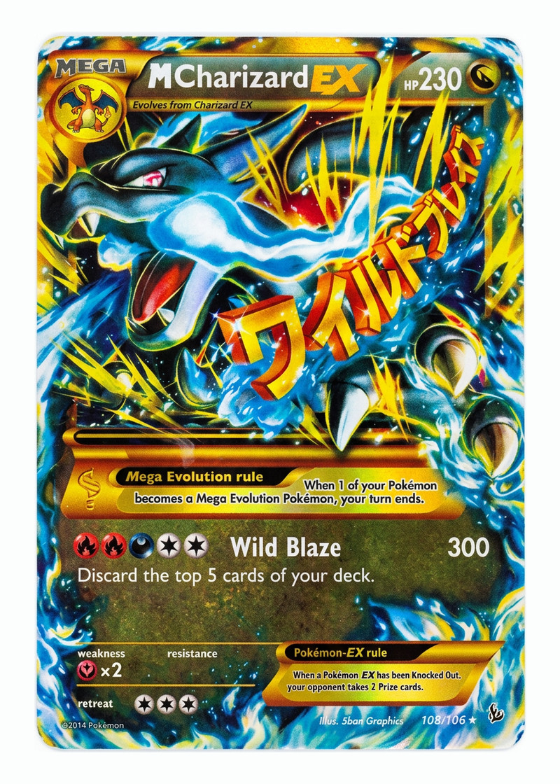 M Charizard-EX 108/106 Flashfire 2014 - Rare Secret Holofoil EN (Raw - Near Mint)