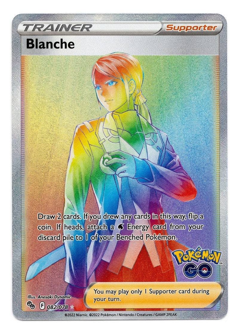 Blanche 082/078 Pokémon GO 2022 - Rare Rainbow Holofoil EN (Raw - Near Mint)