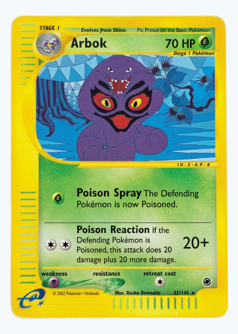 Arbok 35/165 Expedition Base Set 2002 - Rare Reverse Holofoil EN (Raw - Near Mint)