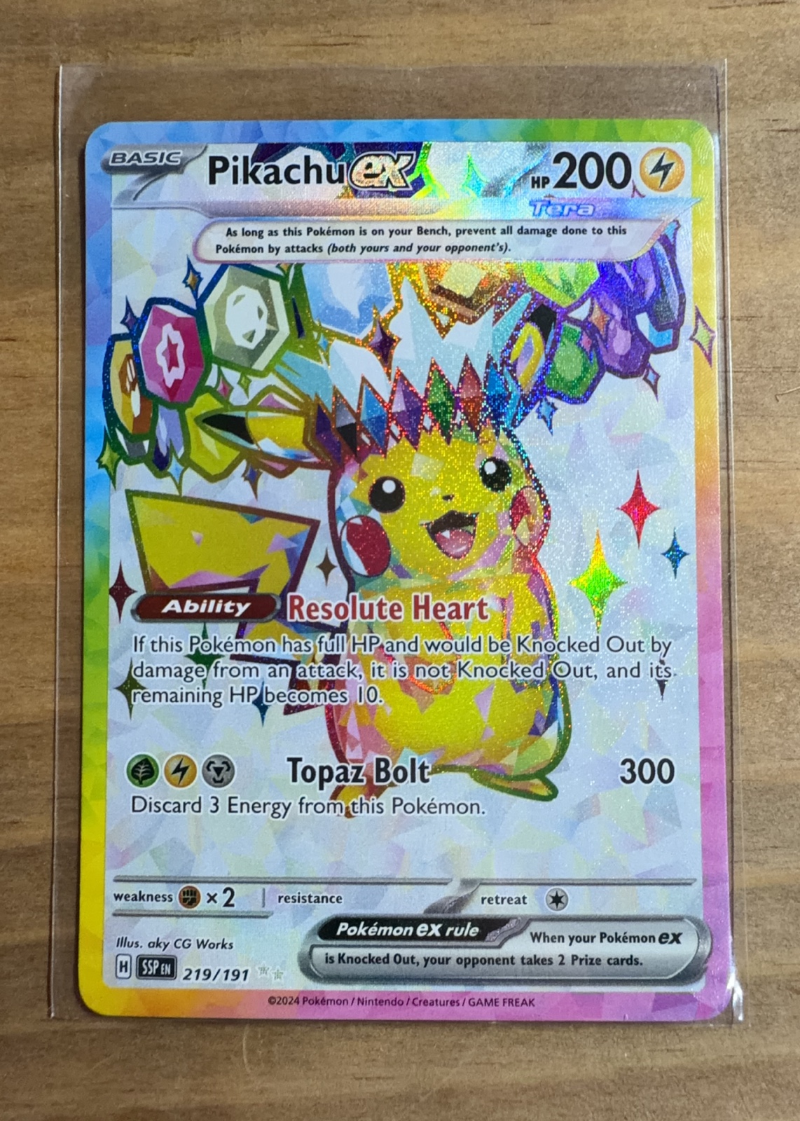 Pikachu ex — seller photo