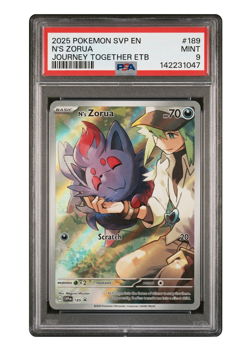 N's Zorua 189 Scarlet & Violet Black Star Promos 2023 - Promo Holofoil EN (PSA 9 MINT)