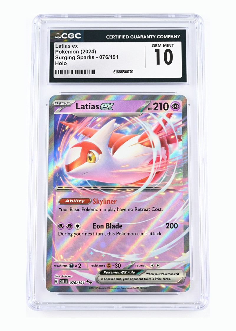 Latias ex 076/191 Surging Sparks 2024 - Double Rare Holofoil EN (CGC 10 GEM MINT)