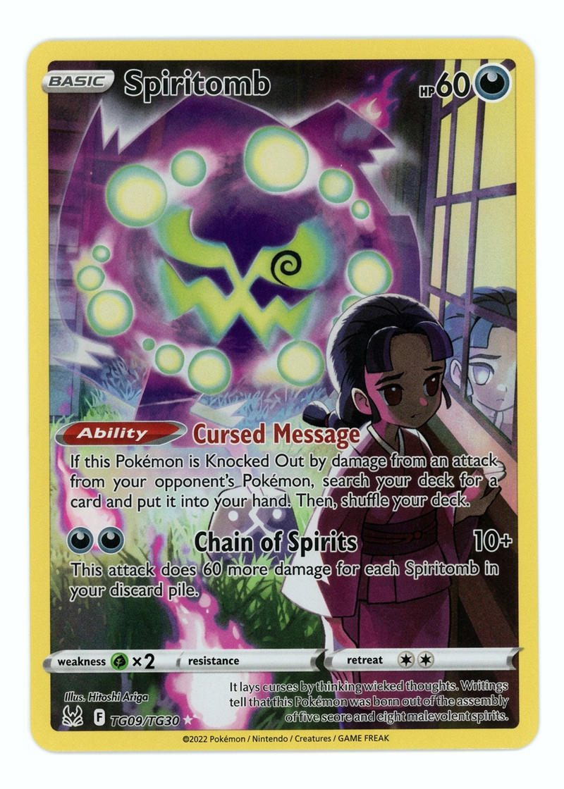 Spiritomb TG09/TG30 Lost Origin Trainer Gallery 2022 - Trainer Gallery Rare Holo Holofoil EN (Raw - Near Mint)