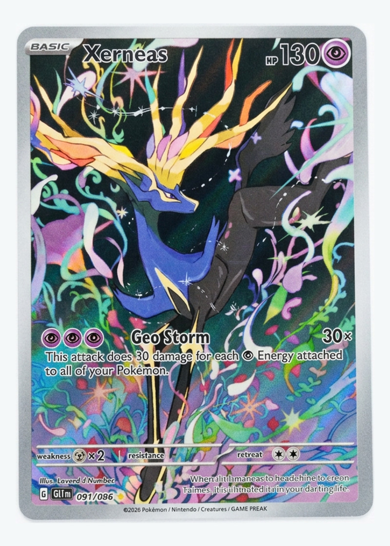 Xerneas 091/086 Chaos Rising 2026 - Illustration Rare Holofoil EN (Raw - Near Mint)
