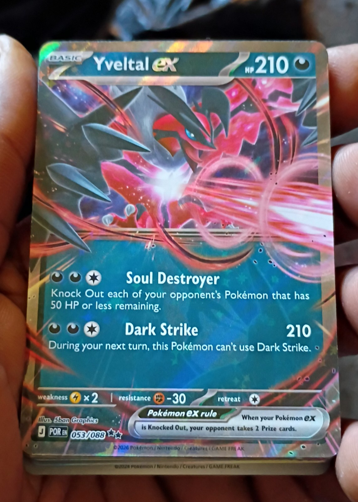 Yveltal ex — seller photo