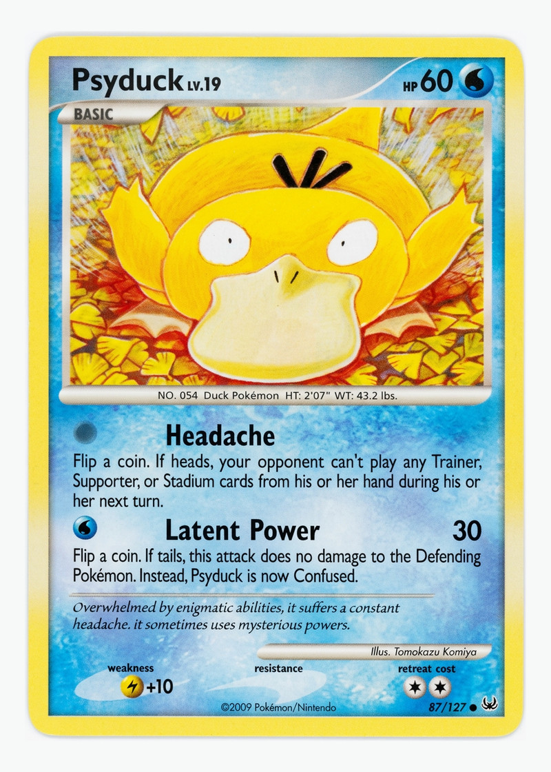 Psyduck 87/127 Platinum 2009 - Common EN (Raw - Near Mint)