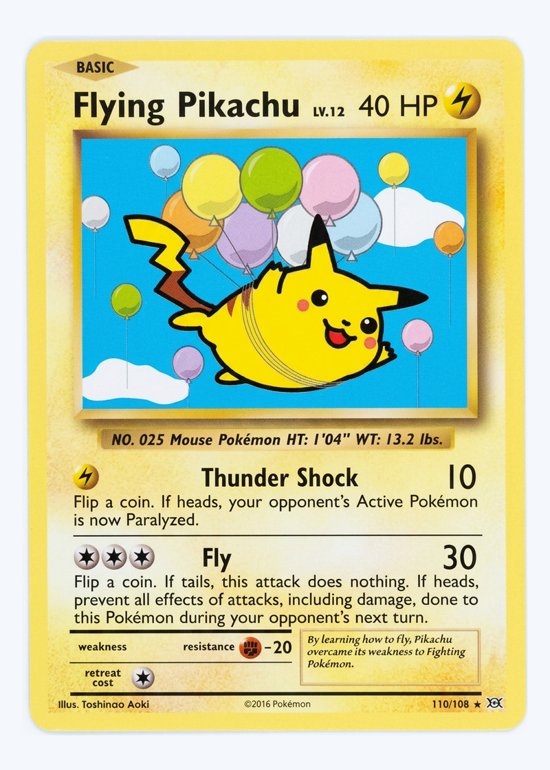 Flying Pikachu 110/108 Evolutions 2016 - Rare Secret EN (Raw - Near Mint)