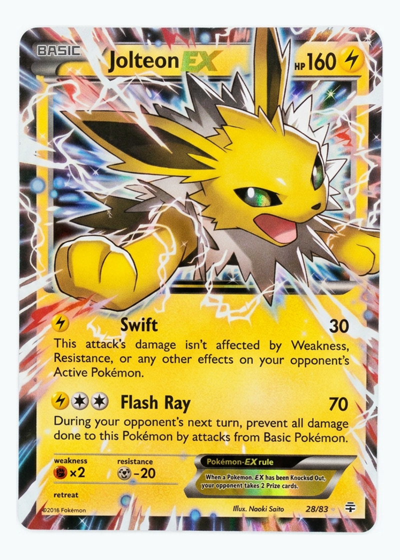 Jolteon-EX 28/83 Generations 2016 - Rare Holo EX Holofoil EN (Raw - Near Mint)