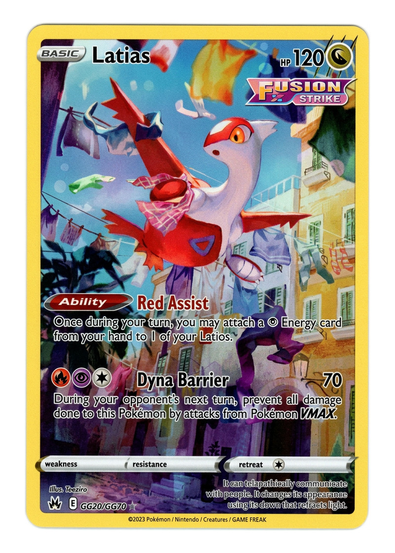 Latias GG20/GG70 Crown Zenith Galarian Gallery 2023 - Trainer Gallery Rare Holo Holofoil EN (Raw - Near Mint)