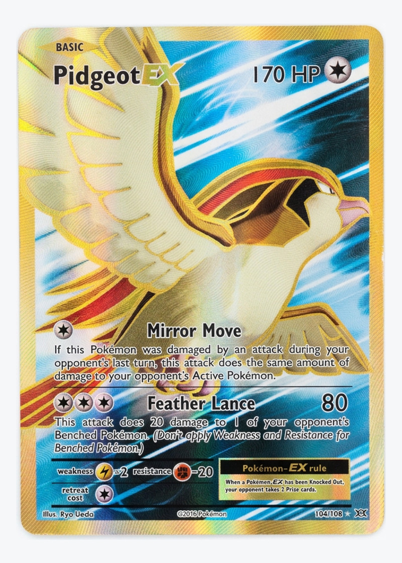 Pidgeot-EX 104/108 Evolutions 2016 - Rare Ultra Holofoil EN (Raw - Lightly Played)