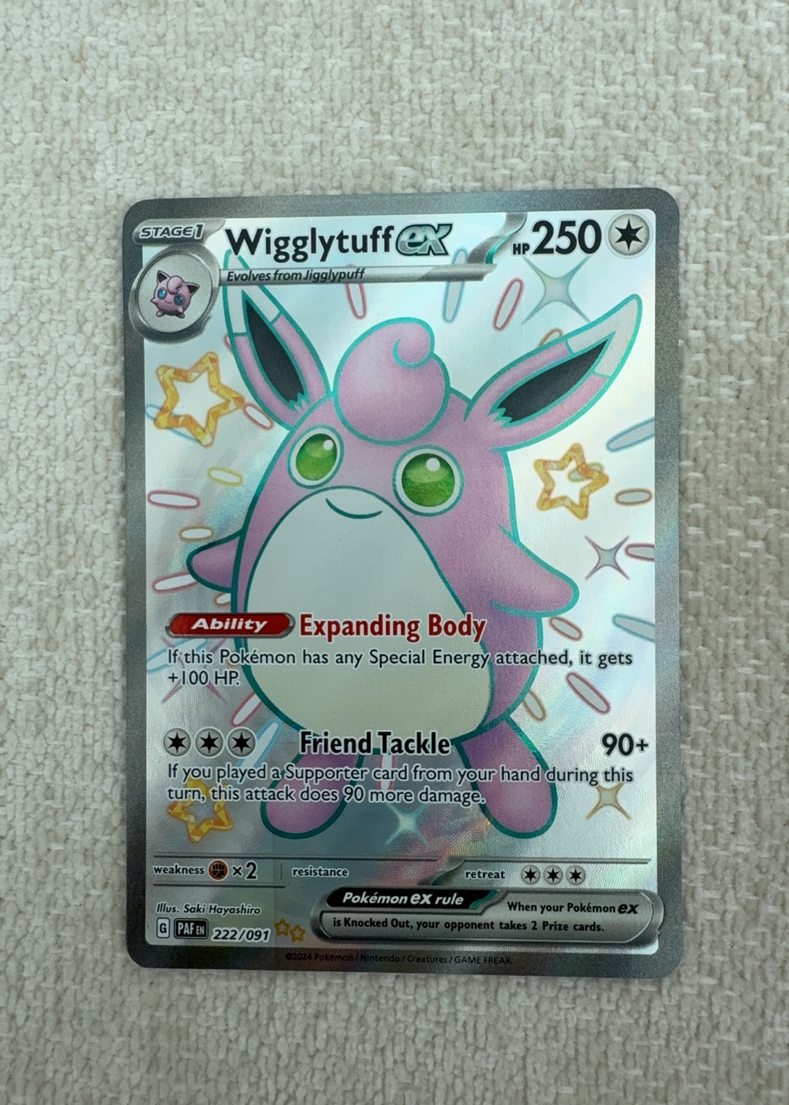 Wigglytuff ex — seller photo