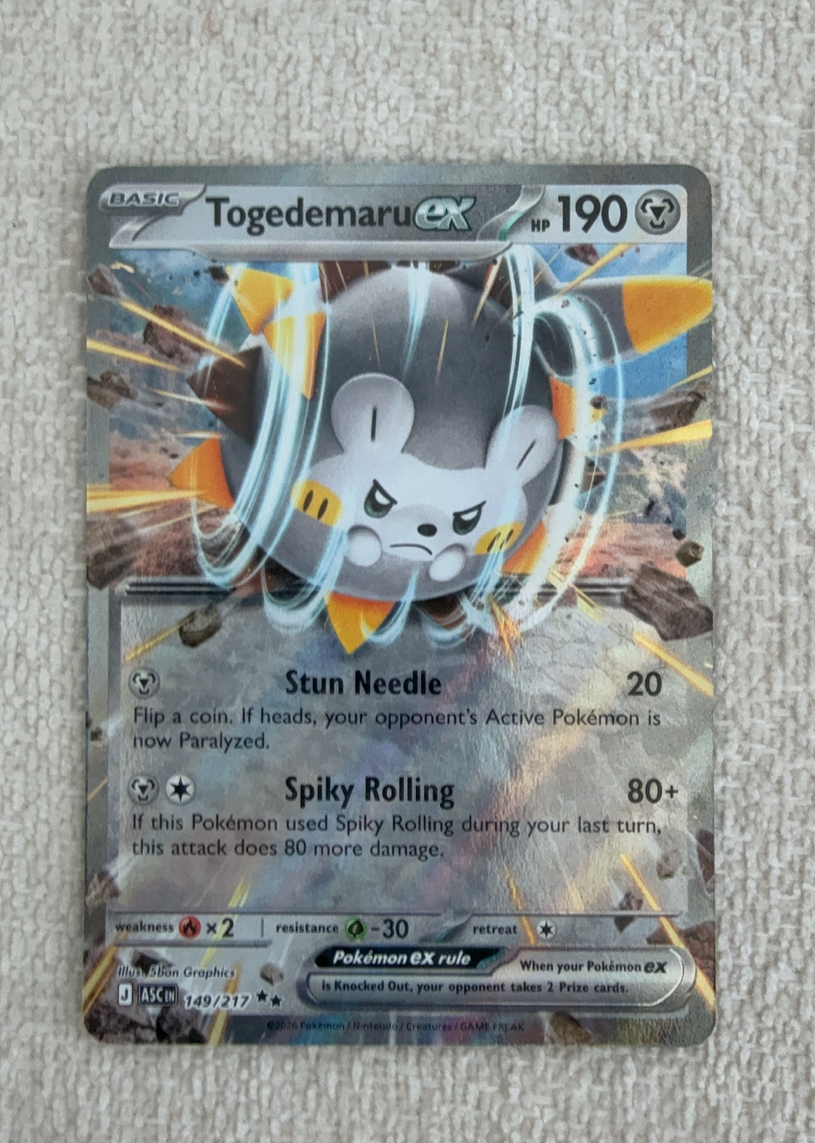 Togedemaru ex — seller photo