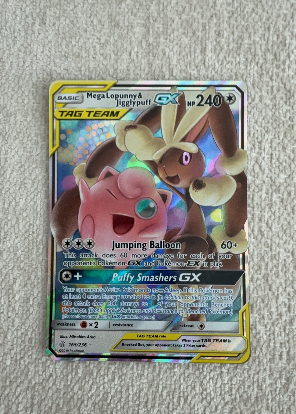 Mega Lopunny & Jigglypuff-GX — seller photo