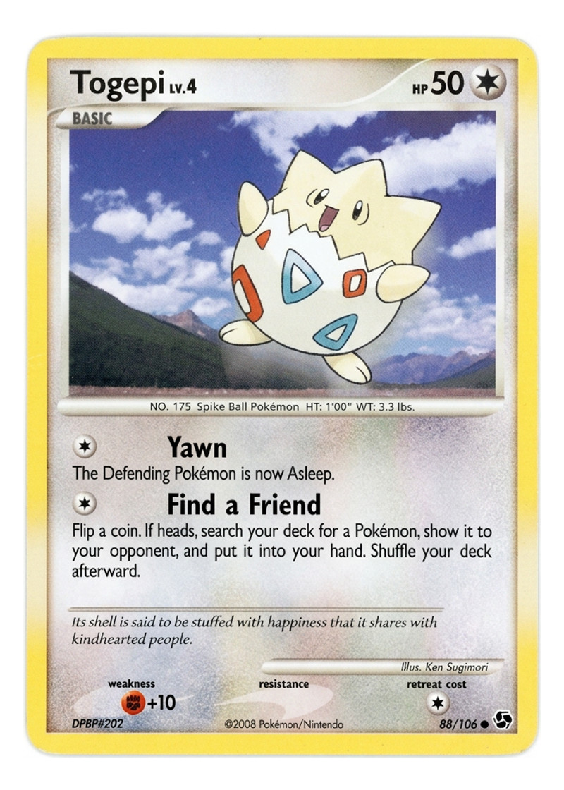 Togepi 88/106 Great Encounters 2008 - Common EN (Raw - Near Mint)