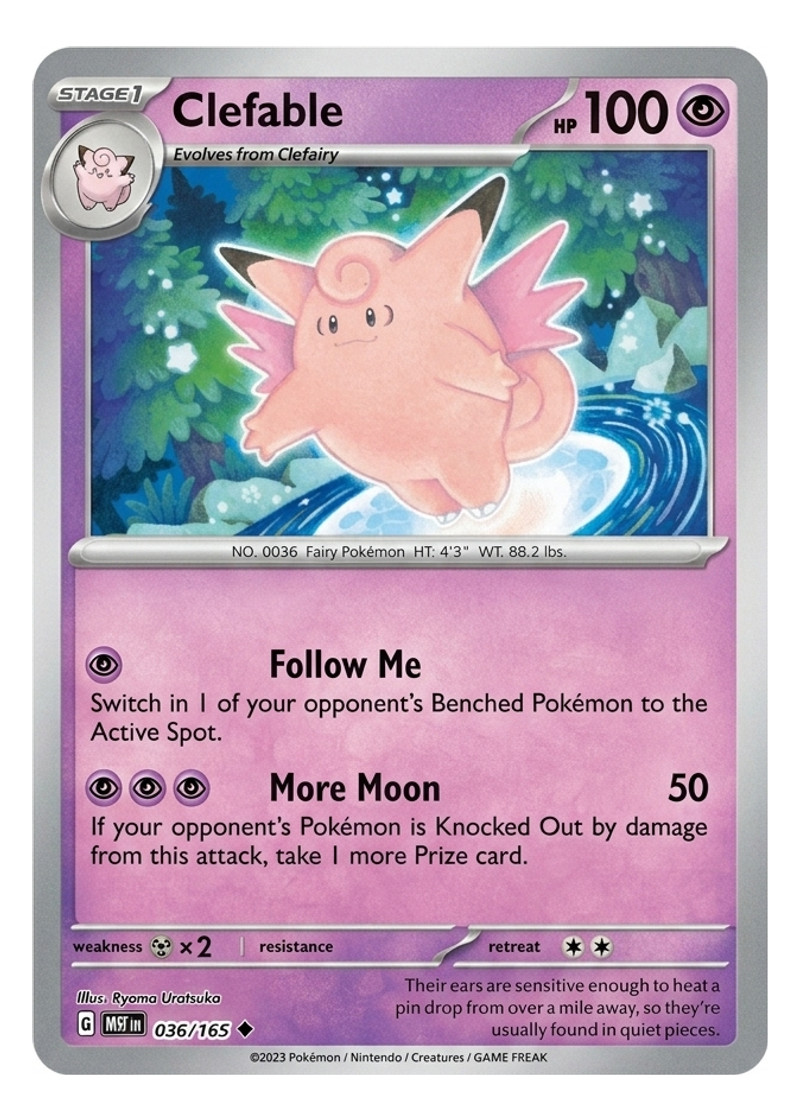 Clefable 036/165 151 2023 - Uncommon EN (Raw - Near Mint)