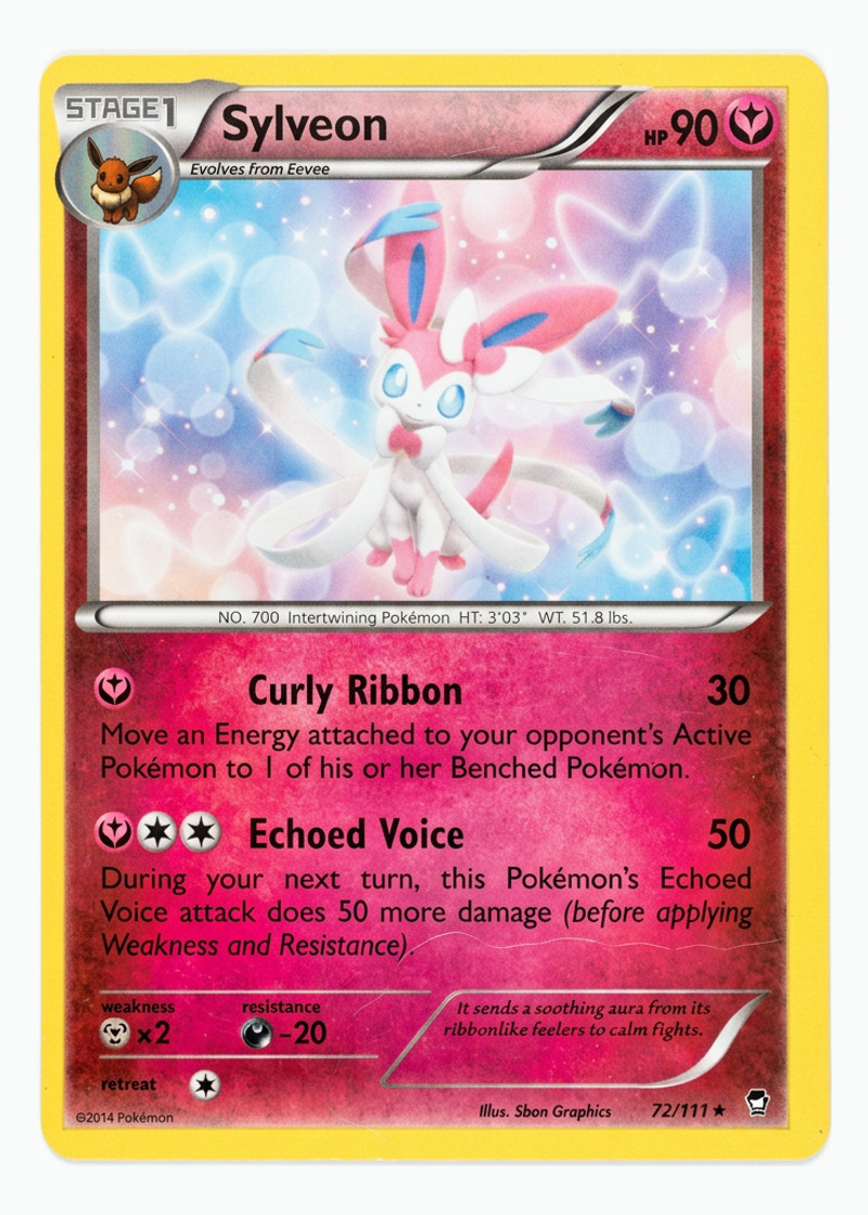 Sylveon 72/111 Furious Fists 2014 - Rare EN (Raw - Near Mint)