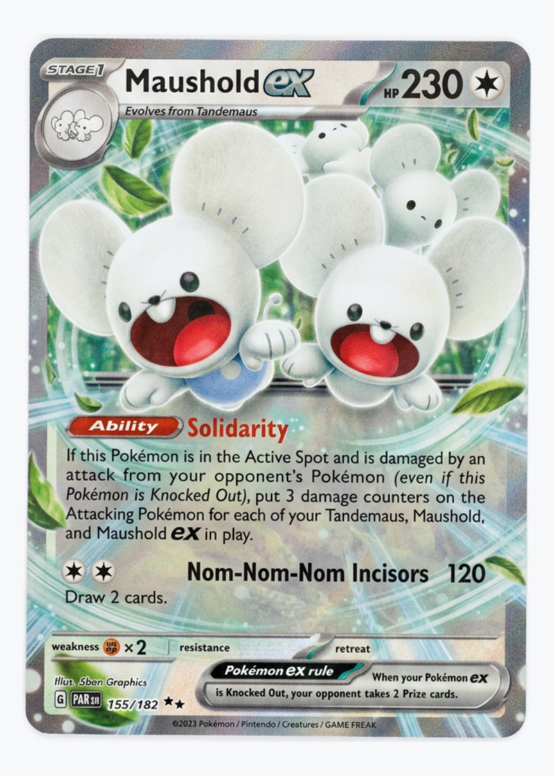 Maushold ex 155/182 Paradox Rift 2023 - Double Rare Holofoil EN (Raw - Near Mint)