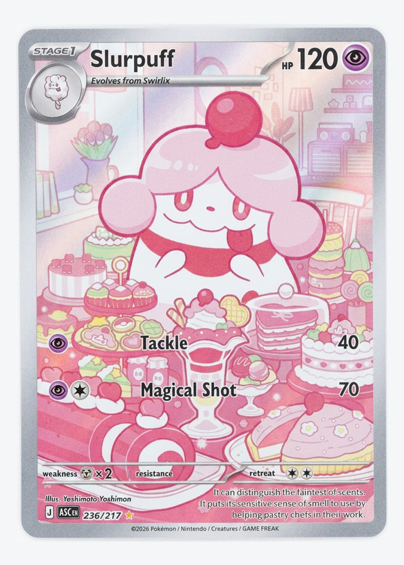 Slurpuff 236/217 Ascended Heroes 2026 - Illustration Rare Holofoil EN (Raw - Near Mint)