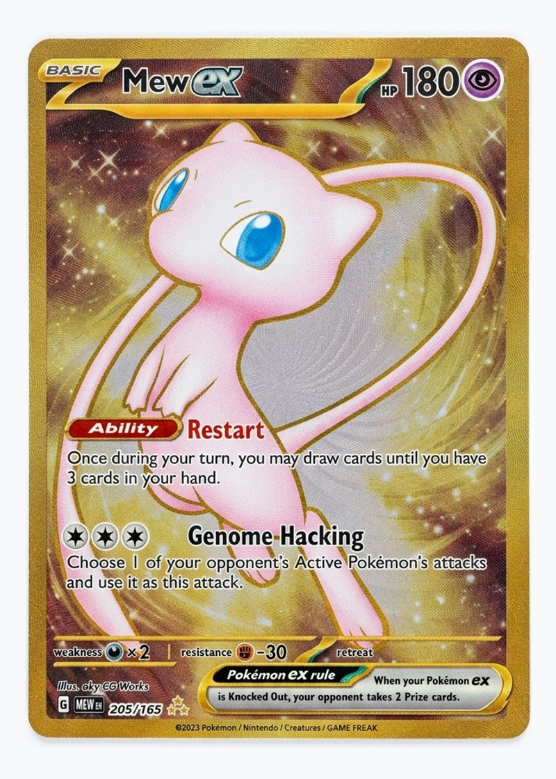 Mew ex 205/165 151 2023 - Hyper Rare Metal EN (Raw - Near Mint)