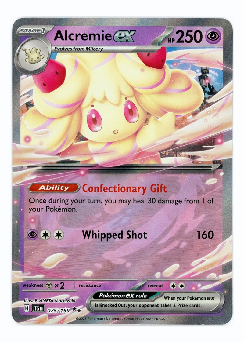 Alcremie ex 075/159 Journey Together 2025 - Double Rare Holofoil EN (Raw - Near Mint)