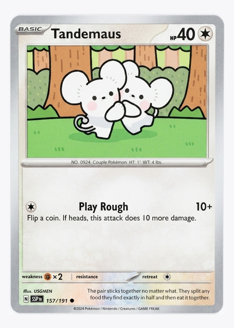 Tandemaus 157/191 Surging Sparks 2024 - Common EN (Raw - Near Mint)