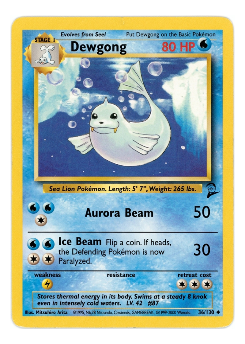 Dewgong 40/110 Base Set 2 - Uncommon EN (Raw - Near Mint)