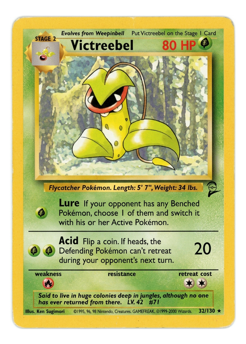 Victreebel 32/130 Base Set 2 2000 - Rare EN (Raw - Near Mint)