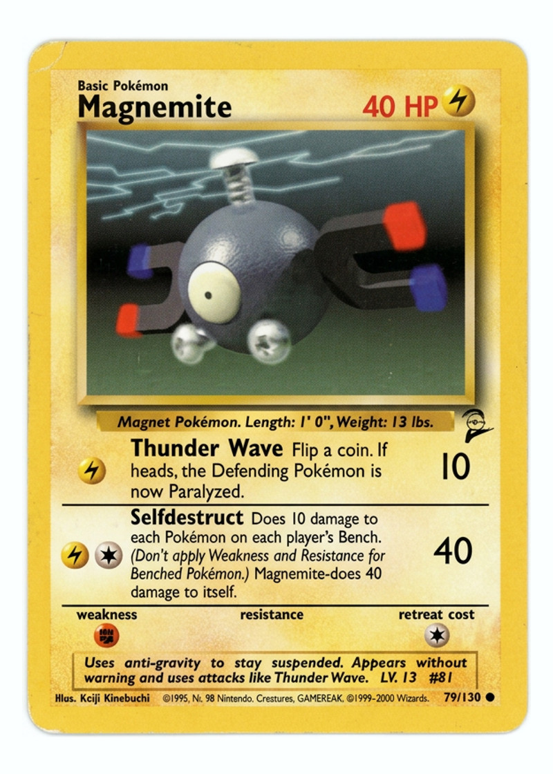 Magnemite 79/130 Base Set 2 2000 - Common EN (Raw - Near Mint)