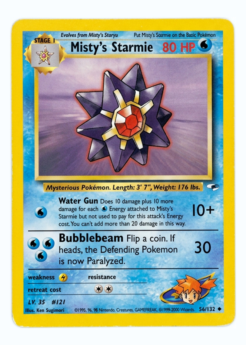 Misty's Starmie 56/132 Gym Heroes 2000 - Uncommon Unlimited EN (Raw - Near Mint)