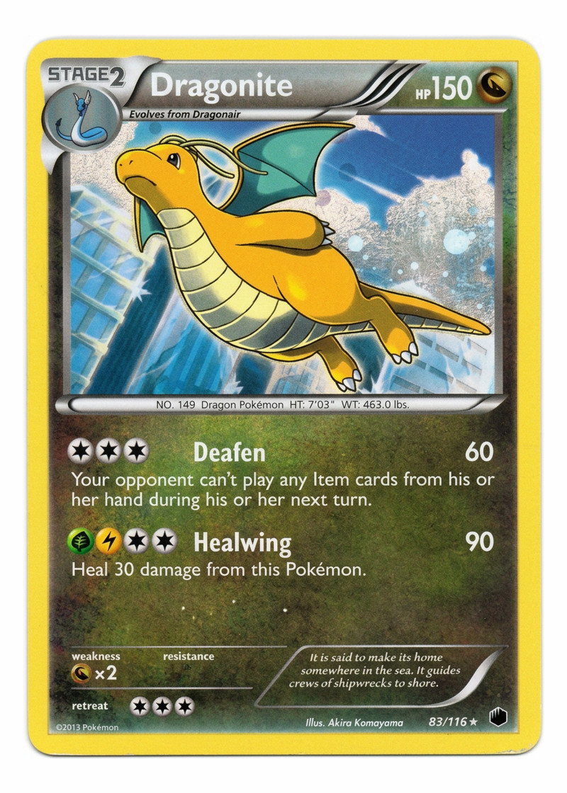 Dragonite 83/116 Plasma Freeze 2013 - Rare Holo Holofoil EN (Raw - Lightly Played)