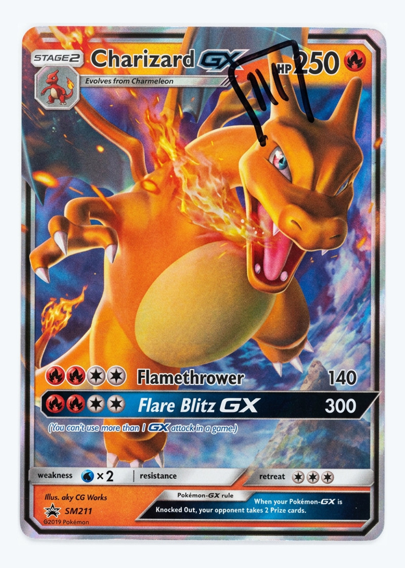 Charizard-GX 9/68 Hidden Fates 2019 - Rare Holo GX Charizard Stamp60 EN (Raw - Near Mint)