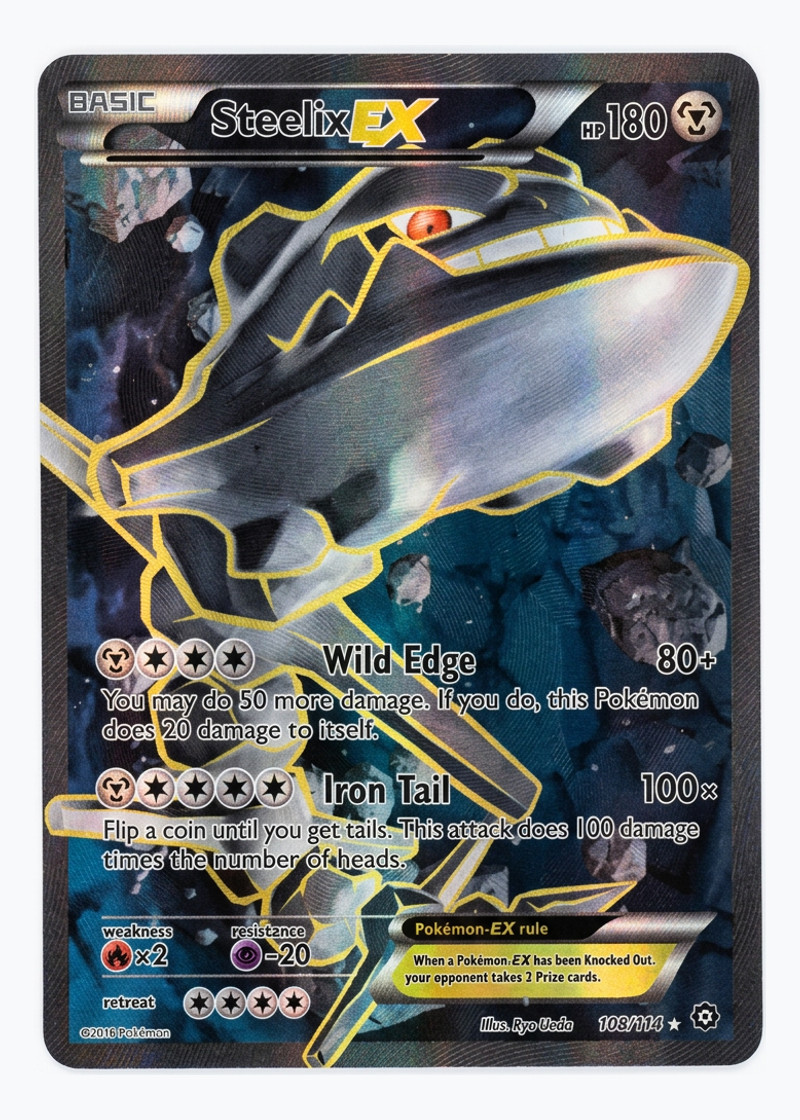 Steelix-EX 108/114 Steam Siege 2016 - Rare Ultra Holofoil EN (Raw - Near Mint)