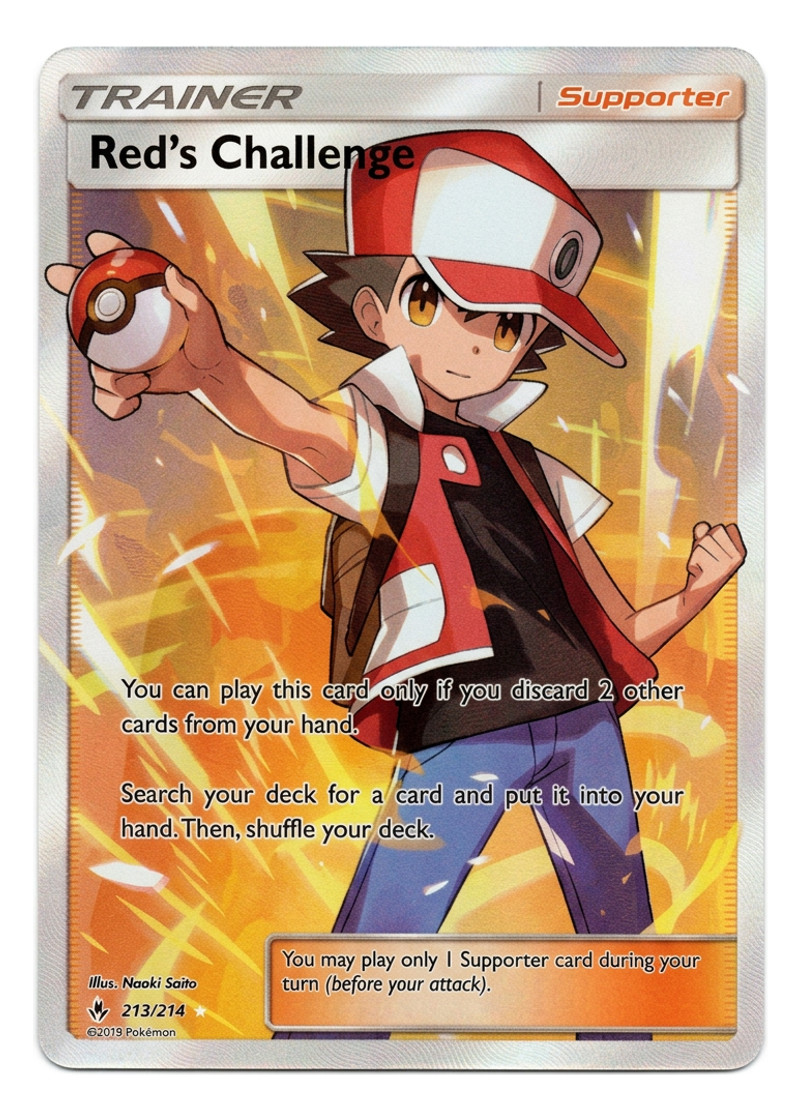 Red's Challenge 213/214 Unbroken Bonds 2019 - Rare Ultra Holofoil EN (Raw - Near Mint)