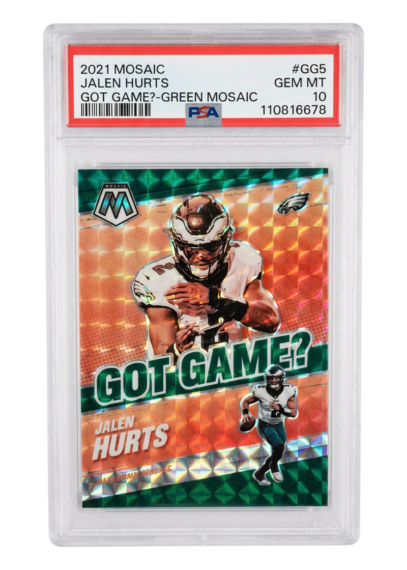 Jalen Hurts GG-5 2021 Panini Mosaic Got Game Football 2021 EN (PSA 10 GEM MINT)