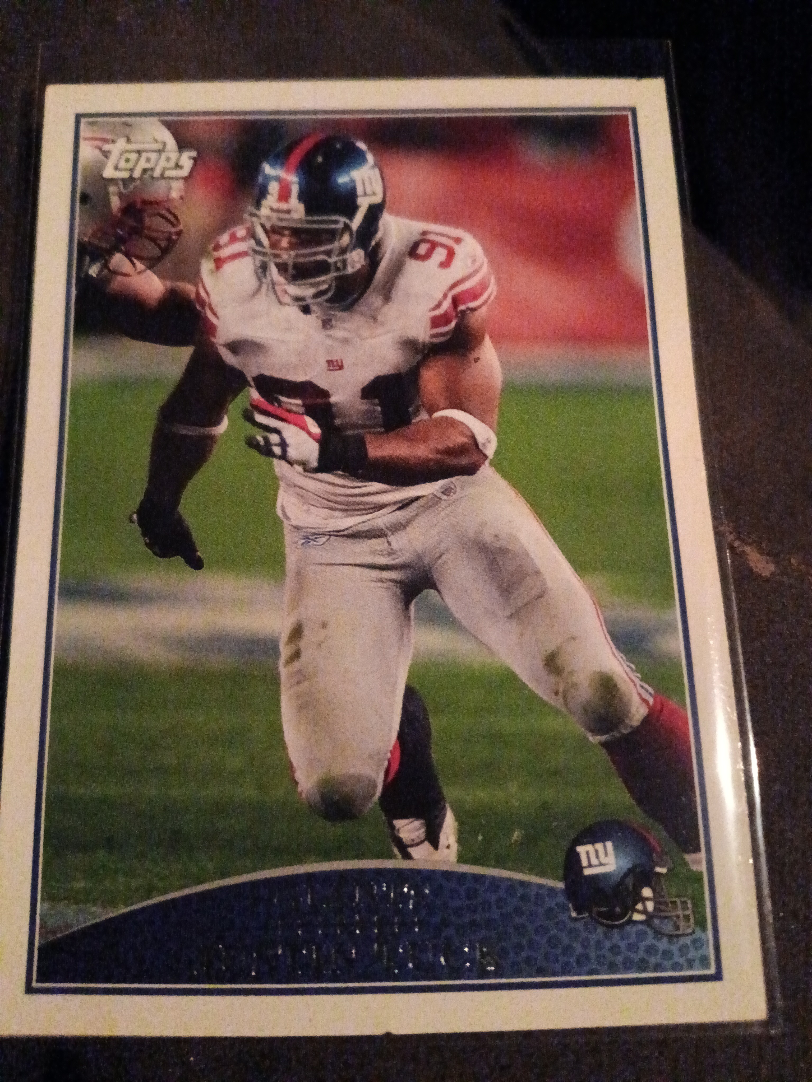 Justin Tuck 23 2009 Topps Football 2009 EN (Raw - Near Mint)