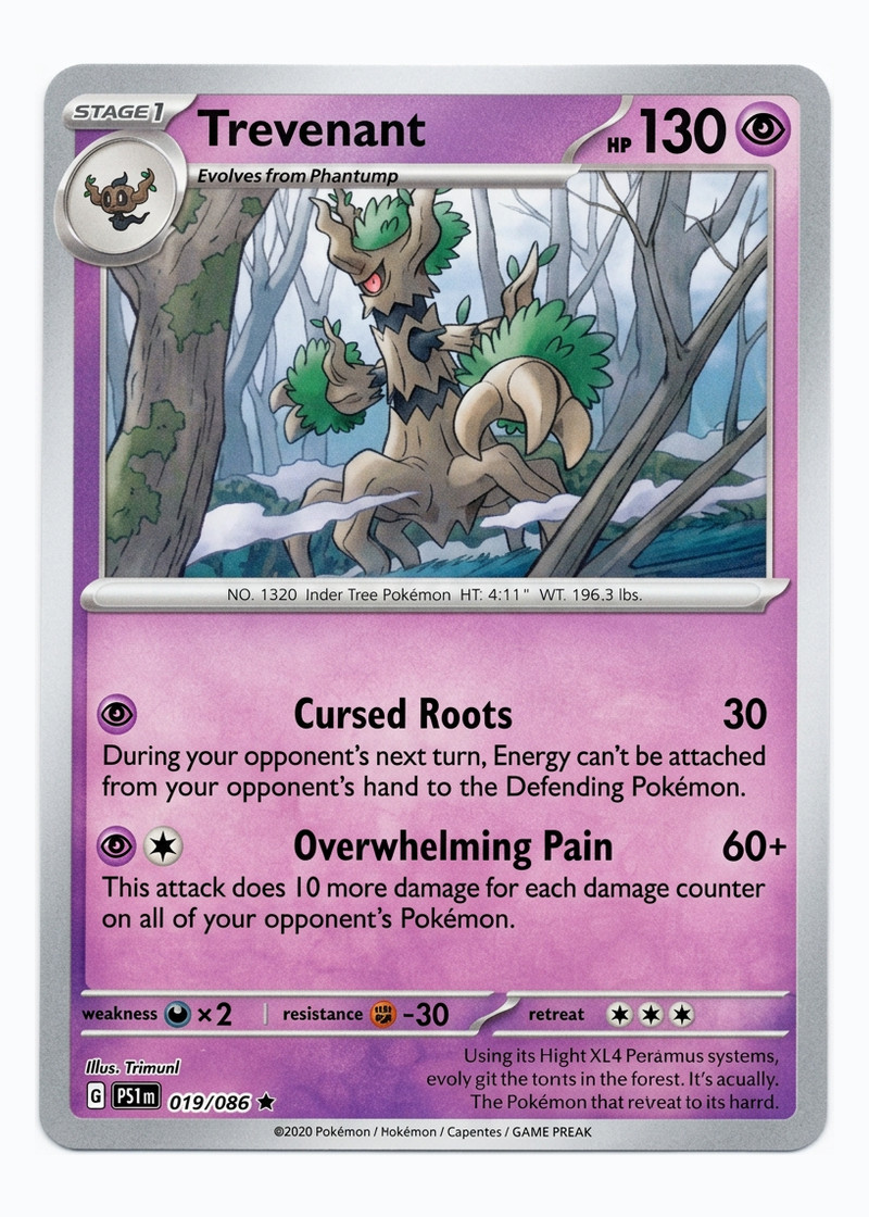 Trevenant 039/086 Chaos Rising 2026 - Rare Holofoil EN (Raw - Near Mint)