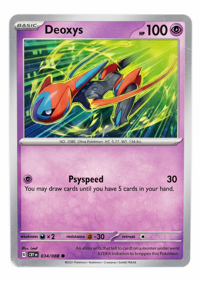 Deoxys 034/086 Chaos Rising 2026 - Uncommon EN (Raw - Near Mint)