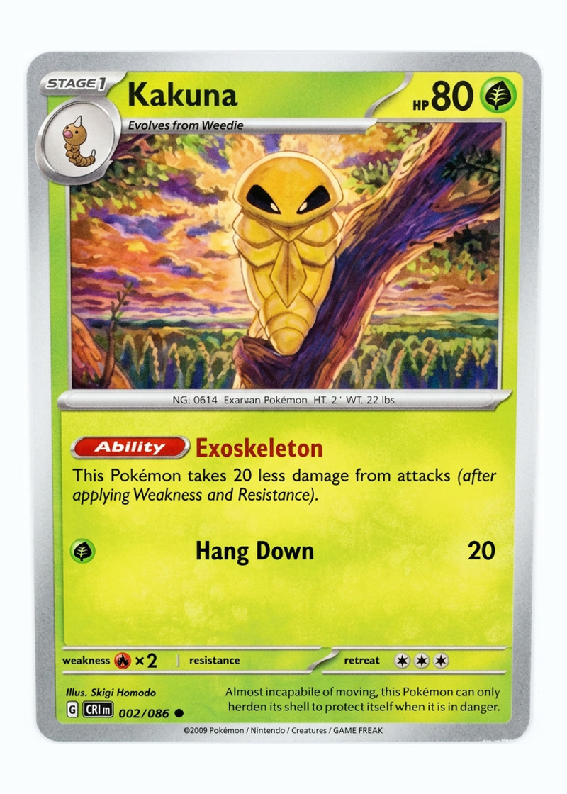 Kakuna 002/086 Chaos Rising 2026 - Common EN (Raw - Near Mint)