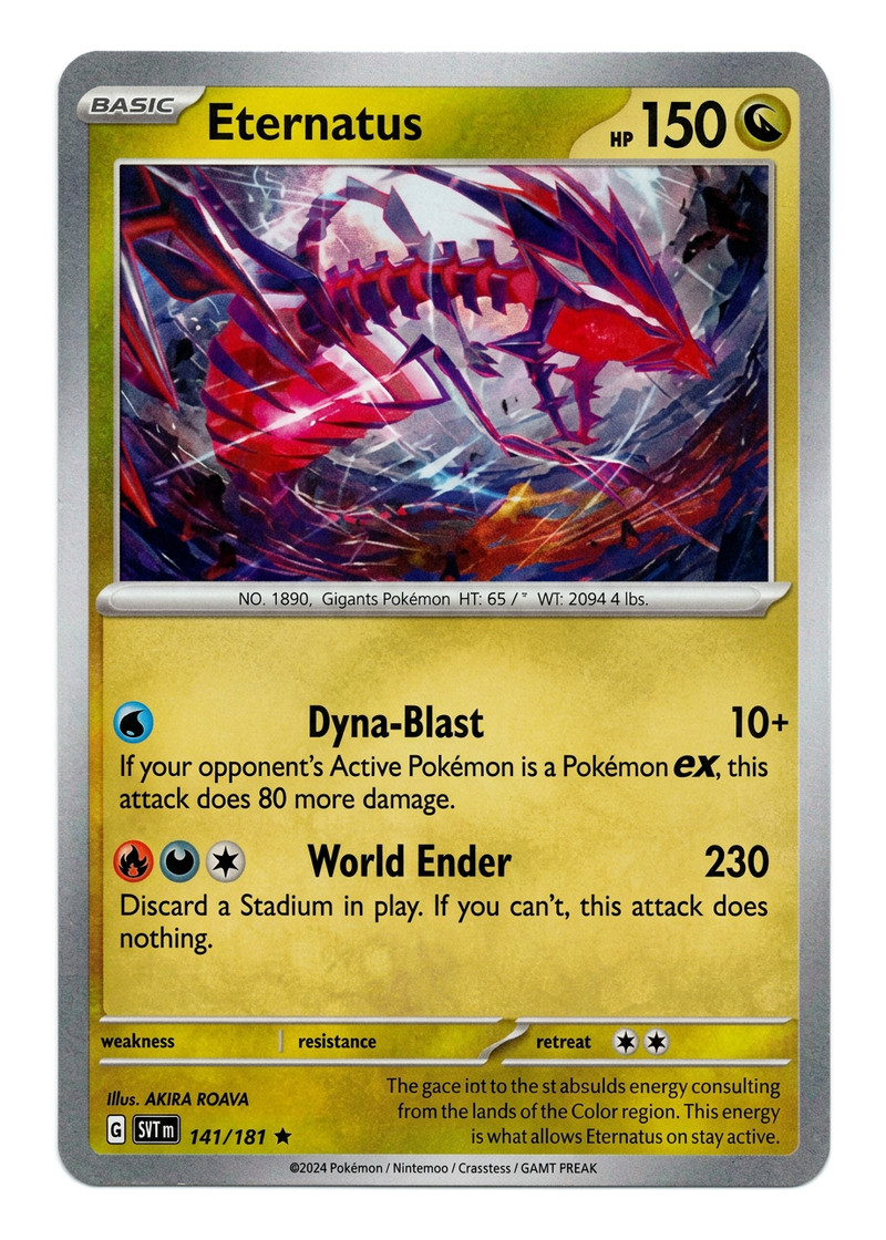 Eternatus 141/191 Surging Sparks 2024 - Rare Holofoil EN (Raw - Near Mint)