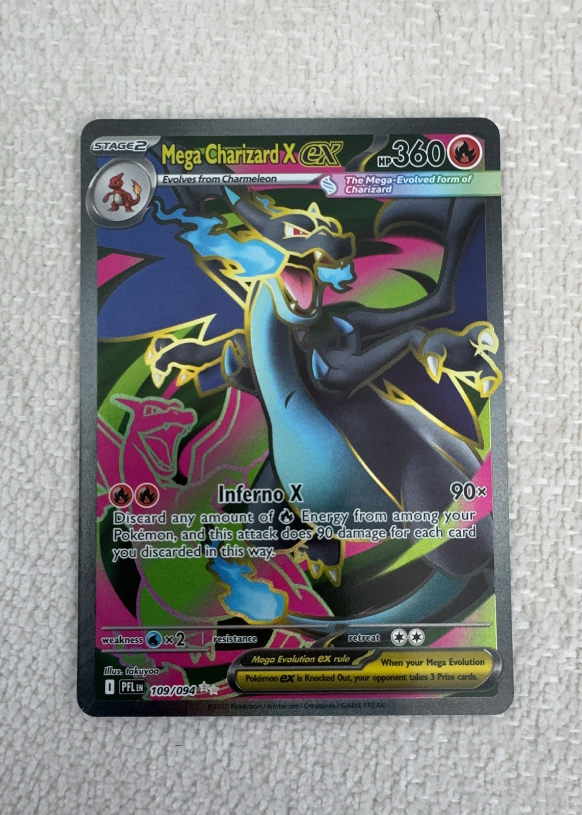 Mega Charizard X ex — seller photo
