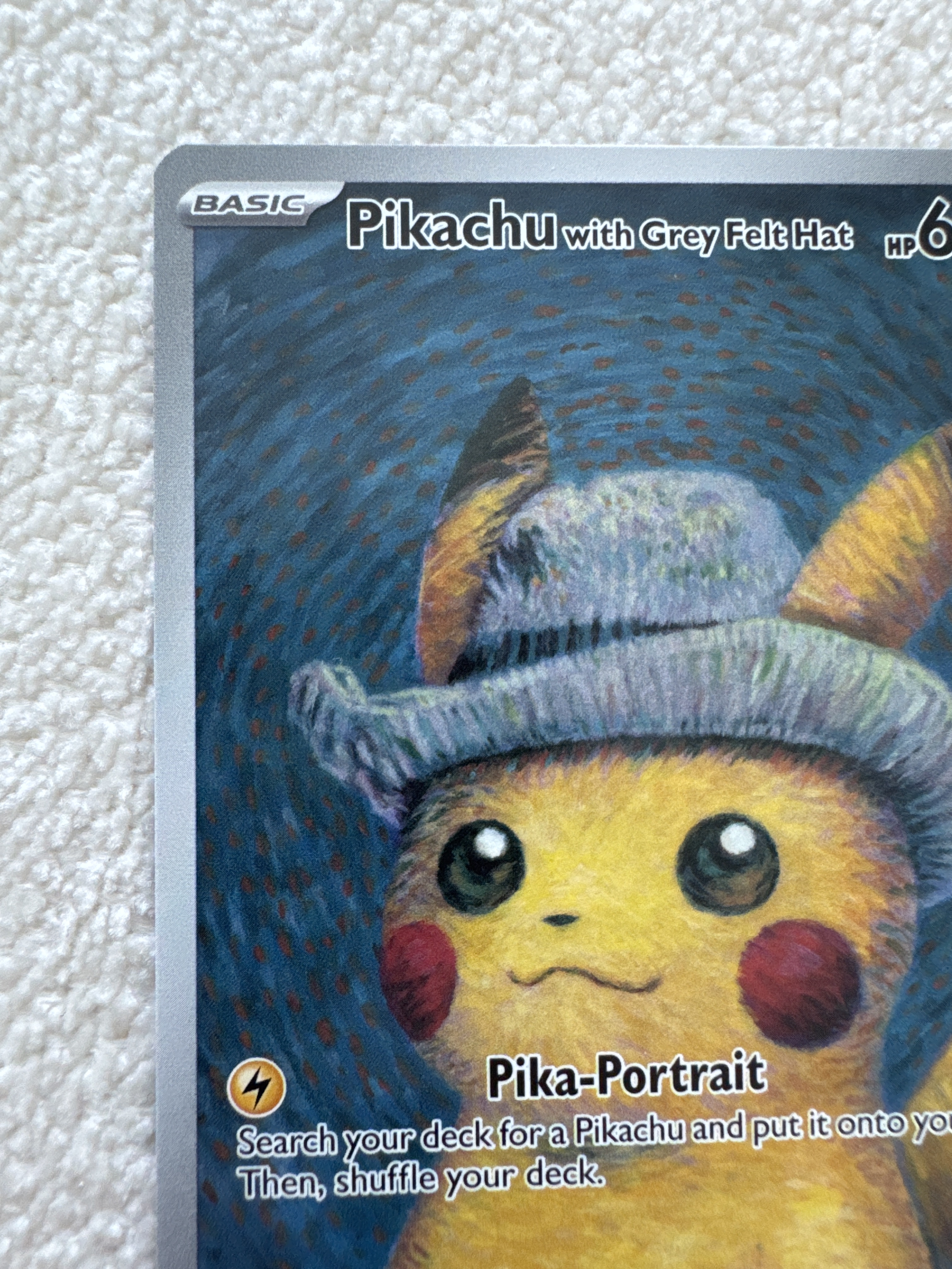 Pikachu with Grey Felt Hat — seller photo