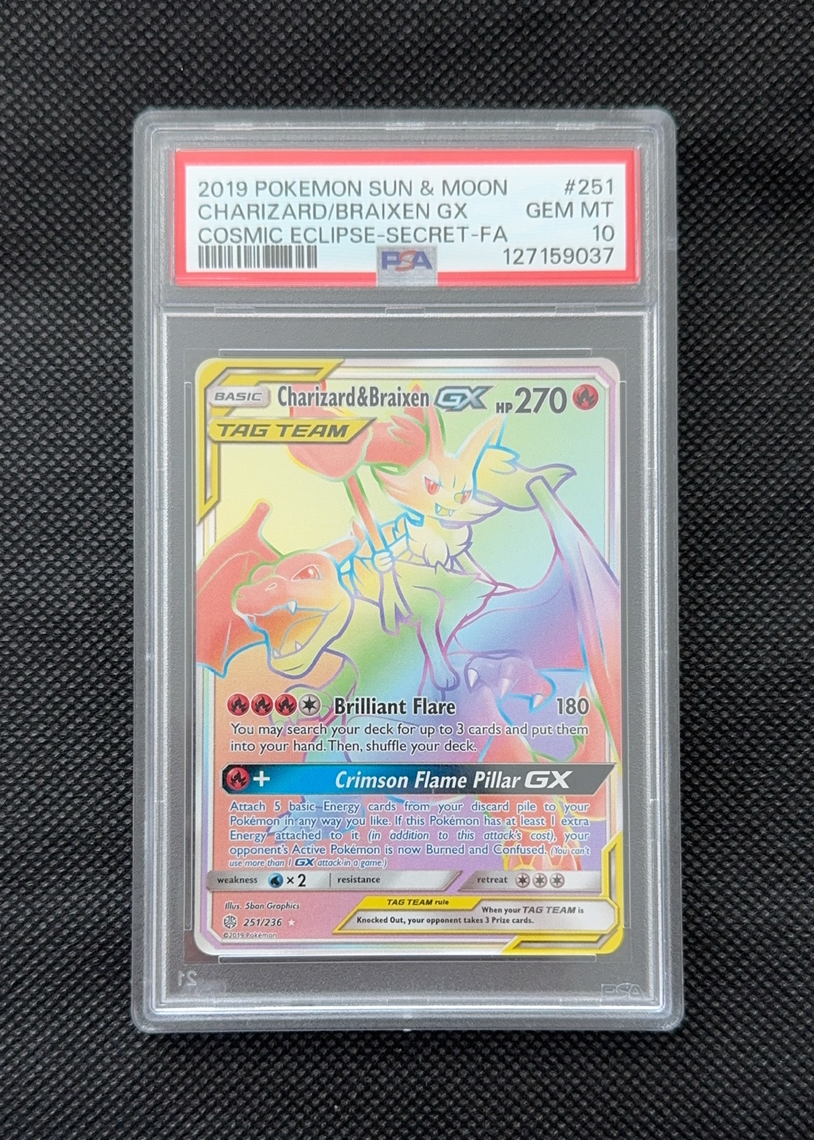 Charizard & Braixen-GX — seller photo