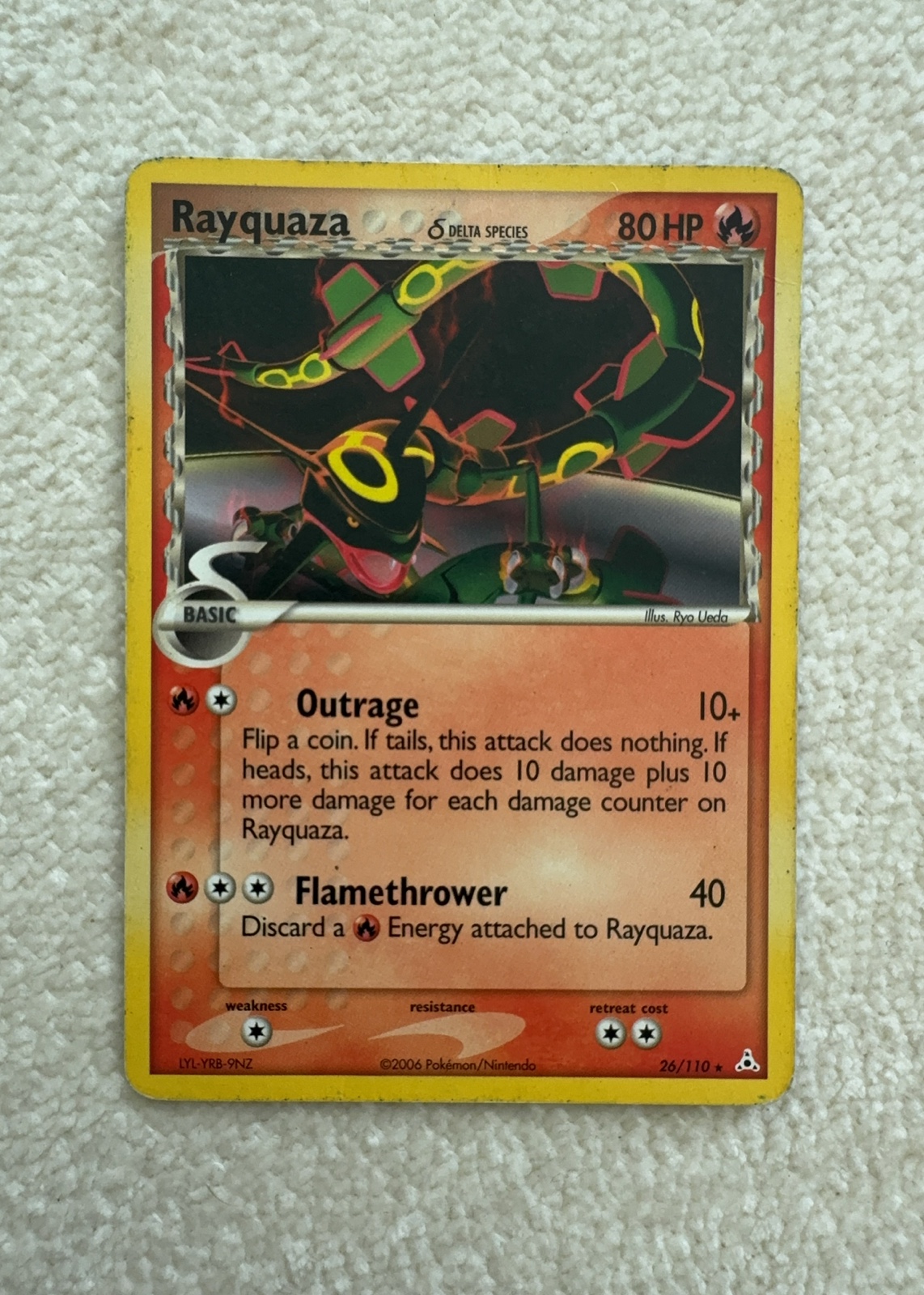 Rayquaza δ — seller photo